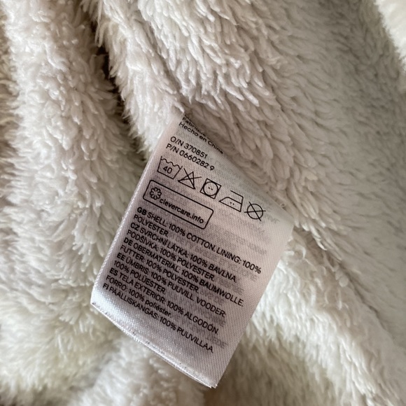 H&M organic cotton grey with fuzzy lined  jumpsuit 6-9M - Picture 9 of 9